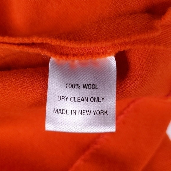 Lisa Perry Casual Coral Color Block Wool Dress 0 - Picture 6 of 16